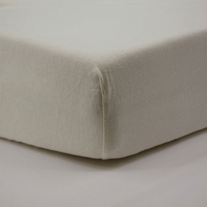 Little Band 2-Pack Baby Cotbed Fitted Sheets – 140 x 70 cm – Beige & Wheat – 100% Cotton - Image 3