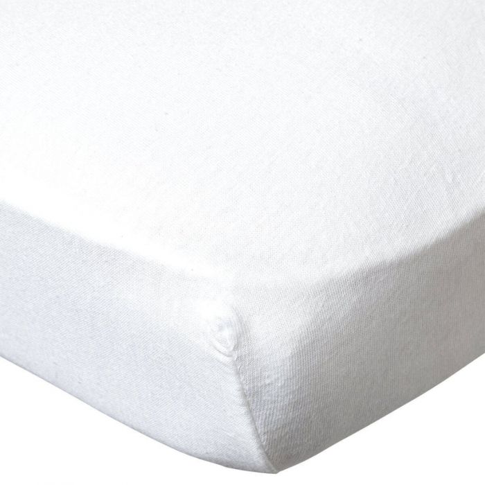 Babycalin 2-Pack Cotbed Fitted Sheets – 140x70 cm – 100% Cotton – White & Blue - Image 2