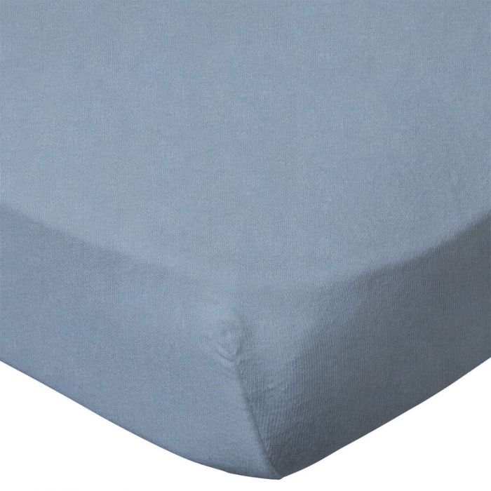 Babycalin 2-Pack Cotbed Fitted Sheets – 140x70 cm – 100% Cotton – White & Blue - Image 5